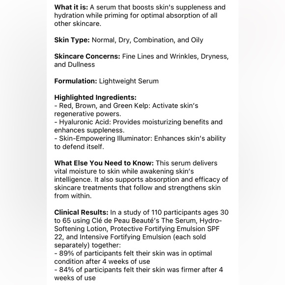 Clé de peau le serum - Picture 6 of 6